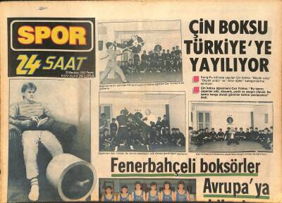 24 Saat Gazetesi Spor Eki 23 Haziran 1985 - Çin Boksu Türkiyeye Yayılıyor - Marmara Yelken Karaya Oturdu!.. GZ126798 - 1