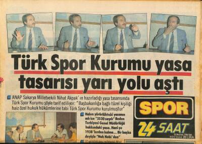 24 Saat Gazetesi Spor Eki 25 Haziran 1985 - Uğurtay Tökezlendi...Jokey Ekrem Yaralandı GZ127137 - 1