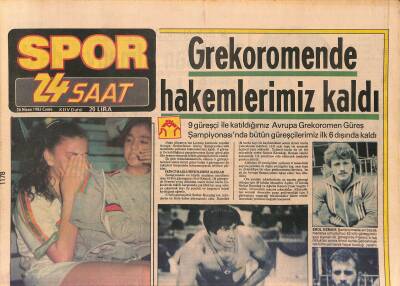 24 Saat Gazetesi Spor Eki 26 Nisan 1985 - Amigo Birol Gecesinde Yalnızdı - Grekoromende Hakemlerimiz Kaldı GZ127896 - 1