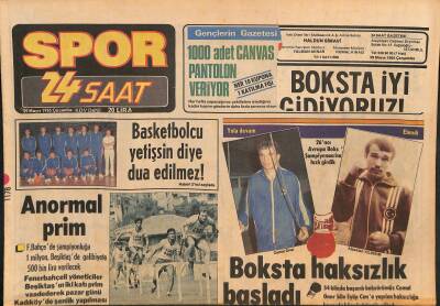 24 Saat Gazetesi Spor Eki 29 Mayıs 1985 - Boksta Haksızlık Başladı * Cemal Öner - Alpaslan Yıldırım GZ127763 - 1