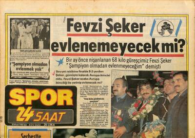 24 Saat Gazetesi Spor Eki 30 Nisan 1985 - Fevzi Şeker Evlenmeyecek Mi ? - Jüri , Hakan Göreni Bu Figürüyle Birinci Seçti GZ125947 - 1