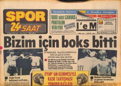 24 Saat Gazetesi Spor Eki 31 Mayıs 1985 - Beşiktaş Antrenörü Stankoviç , Fikret Ve Reşatı Antrenmandan Kovdu GZ127963 - 1