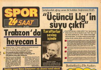 24 Saat Gazetesi Spor Eki 4 Mayıs 1985 - Bülent Ersoy Bin Pişman ! - Trabzonda Heyecan ! GZ126577 - 1
