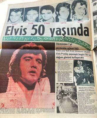 24 Saat Gazetesi Spor Eki 8 Ocak 1985 - Elvis Presley 50 Yaşında - Aykut Savcı Fransada GZ126668 - 2
