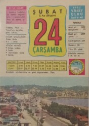 24 Şubat 1982 Takvim Yaprağı - Doğum Günü Hediyesi EFM(N)7734 - Gökçekoleksiyon