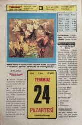 24 Temmuz 1978 Takvim Yaprağı - Doğum Günü Hediyesi EFM(N)9395 - Gökçekoleksiyon