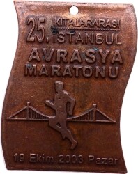 25. İstanbul 2003 Avrasya Maratonu Madalyon MVM740 - Gökçekoleksiyon