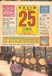 25 Kasım 1983 Takvim Yaprağı - Doğum Günü Hediyesi EFMN15936 - Gökçekoleksiyon