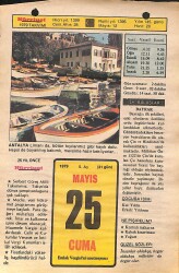 25 Mayıs 1979 Takvim Yaprağı - Doğum Günü Hediyesi EFMN14477 - Gökçekoleksiyon
