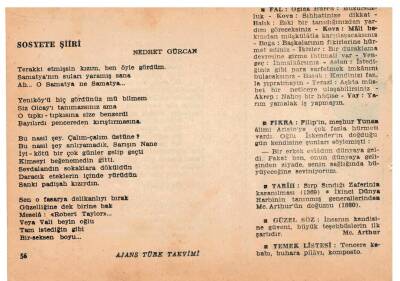 25 Ocak 1960 Ajans Türk Takvim Yaprağı(Şiirli Saatli) EFM(N)1113 - 2