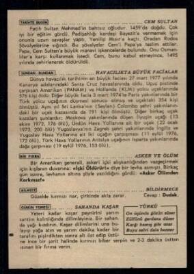 25 Şubat 1978 Vasıf Ülkü Takvimi Yaprağı EFM618 - 2