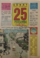 25 Şubat 1988 Takvim Yaprağı - Doğum Günü Hediyesi EFM(N)7720 - Gökçekoleksiyon