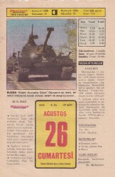 26 Ağustos 1978 Takvim Yaprağı -Doğum Günü Hediyesi EFM(N)6247 - Gökçekoleksiyon