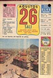 26 Ağustos 1980 Takvim Yaprağı - Doğum Günü Hediyesi EFM(N)9204 - Gökçekoleksiyon