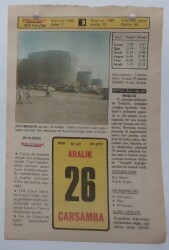 26 Aralık 1979 Takvim Yaprağı - Doğum Günü Hediyesi EFM(N)7436 - Gökçekoleksiyon