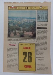 26 Aralık 1980 Takvim Yaprağı - Doğum Günü Hediyesi EFM(N)7242 - Gökçekoleksiyon