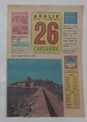 26 Aralık 1990 Takvim Yaprağı - Doğum Günü Hediyesi EFM(N)6805 - Gökçekoleksiyon