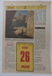 26 Ekim 1980 Takvim Yaprağı - Doğum Günü Hediyesi EFM(N)7092 - Gökçekoleksiyon