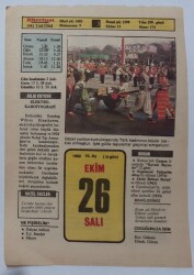 26 Ekim 1982 Takvim Yaprağı - Doğum Günü Hediyesi EFM(N)7252 - Gökçekoleksiyon