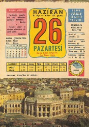 26 Haziran 1989 Takvim Yaprağı - Doğum Günü Hediyesi EFMN13910 - Gökçekoleksiyon