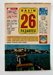 26 Kasım 1979 Takvim Yaprağı -Doğum Günü Hediyesi EFM(N)6522 - Gökçekoleksiyon