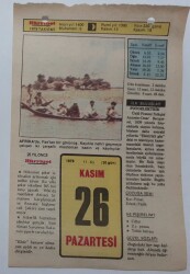 26 Kasım 1979 Takvim Yaprağı - Doğum Günü Hediyesi EFM(N)7407 - Gökçekoleksiyon