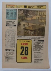 26 Kasım 1982 Takvim Yaprağı - Doğum Günü Hediyesi EFM(N)7301 - Gökçekoleksiyon