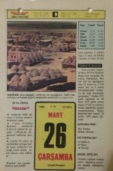 26 Mart 1980 Takvim Yaprağı - Doğum Günü Hediyesi EFM(N)7664 - Gökçekoleksiyon
