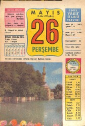 26 Mayıs 1983 Takvim Yaprağı - Doğum Günü Hediyesi EFMN15108 - Gökçekoleksiyon