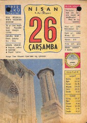 26 Nisan 1972 Takvim Yaprağı - Doğum Günü Hediyesi EFM(N)12259 - Gökçekoleksiyon