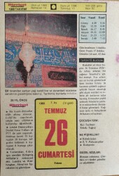 26 Temmuz 1980 Takvim Yaprağı - Doğum Günü Hediyesi EFM(N)9412 - Gökçekoleksiyon