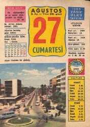 27 Ağustos 1988 Takvim Yaprağı - Doğum Günü Hediyesi EFM(N)9491 - Gökçekoleksiyon