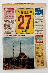 27 Kasım 1979 Takvim Yaprağı -Doğum Günü Hediyesi EFM(N)6523 - Gökçekoleksiyon