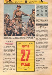 27 Mayıs 1979 Takvim Yaprağı - Doğum Günü Hediyesi EFMN14475 - Gökçekoleksiyon