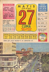 27 Mayıs 1983 Takvim Yaprağı - Doğum Günü Hediyesi EFMN15105 - Gökçekoleksiyon