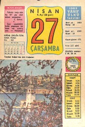 27 Nisan 1983 Takvim Yaprağı - Doğum Günü Hediyesi EFMN15134 - Gökçekoleksiyon