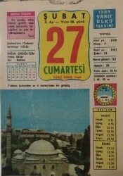 27 Şubat 1988 Takvim Yaprağı - Doğum Günü Hediyesi EFM(N)7722 - Gökçekoleksiyon