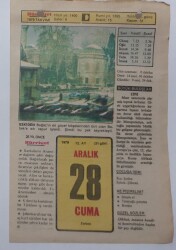 28 Aralık 1979 Takvim Yaprağı - Doğum Günü Hediyesi EFM(N)7438 - Gökçekoleksiyon