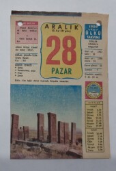 28 Aralık 1980 Takvim Yaprağı - Doğum Günü Hediyesi EFM(N)6555 - Gökçekoleksiyon