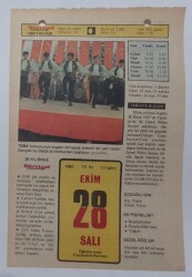 28 Ekim 1980 Takvim Yaprağı - Doğum Günü Hediyesi EFM(N)7094 - Gökçekoleksiyon