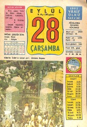 28 Eylül 1983 Takvim Yaprağı - Doğum Günü Hediyesi EFMN15914 - Gökçekoleksiyon