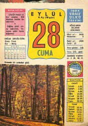 28 Eylül 1984 Takvim Yaprağı - Doğum Günü Hediyesi EFMN14838 - Gökçekoleksiyon