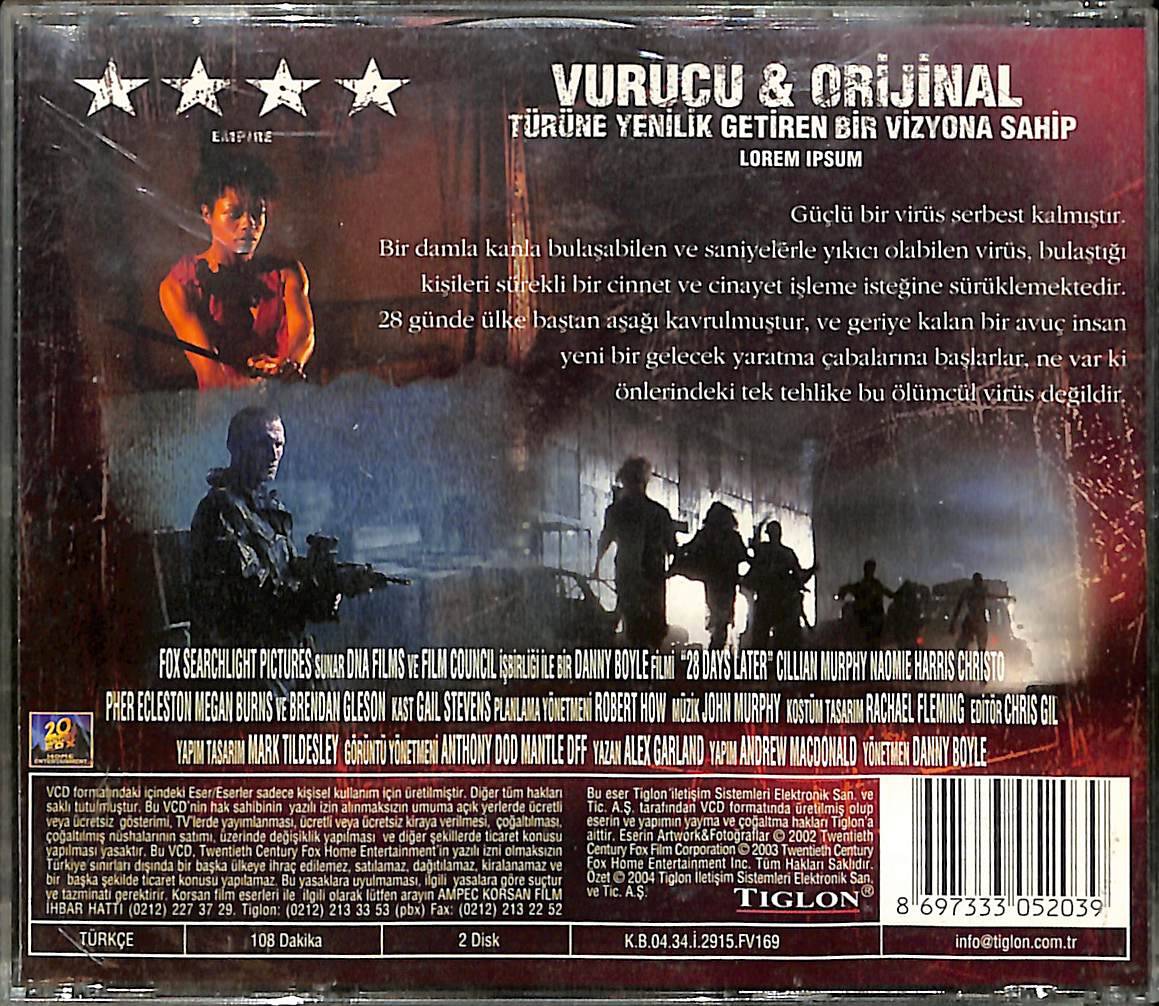 28 Gün Sonra - 28 Days Later VCD Film (İkinci El) VCD27614 - 2