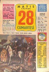 28 Mayıs 1983 Takvim Yaprağı - Doğum Günü Hediyesi EFMN15104 - Gökçekoleksiyon
