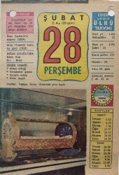 28 Şubat 1980 Takvim Yaprağı - Doğum Günü Hediyesi EFM(N)7852 - Gökçekoleksiyon