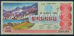 28 Şubat 1982 Yarım Bilet PYB2571 - Gökçekoleksiyon