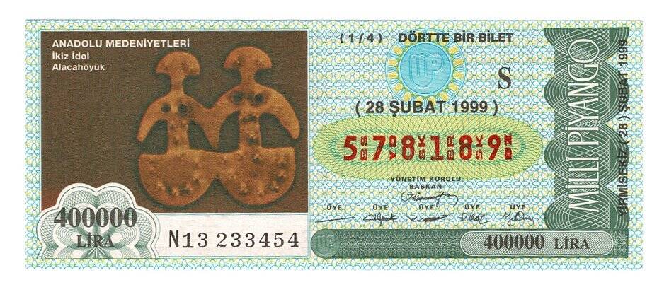 28 Şubat 1999 (14) Dörtte Bir Bilet PYB4902 - 1