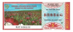 28 Şubat 2007 (12) Yarım Bilet PYB4730 - Gökçekoleksiyon
