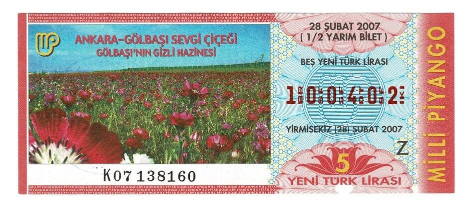 28 Şubat 2007 (12) Yarım Bilet PYB4731 - 1
