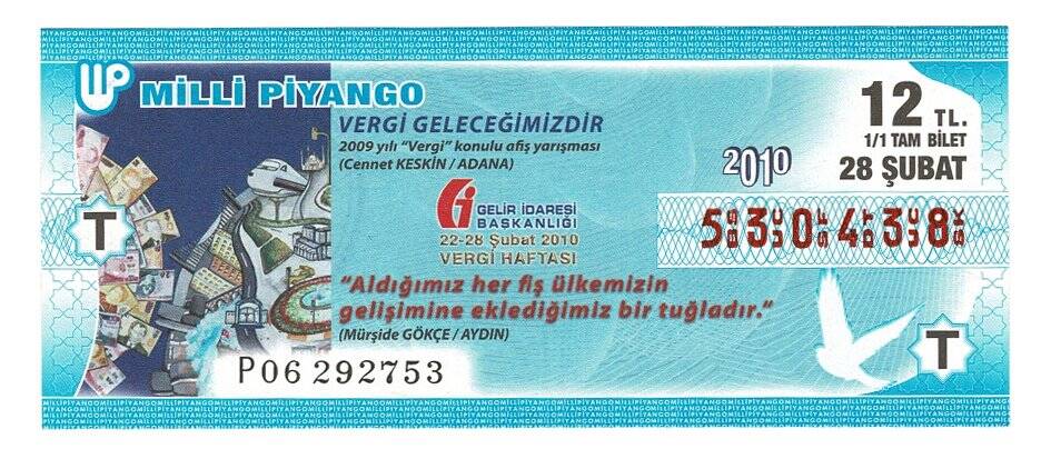 28 Şubat 2010 (11) Tam Bilet PYB4622 - 1